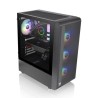 Boitier Moyen Tour ATX Thermaltake S200 TG RGB avec panneau vitré (Noir)