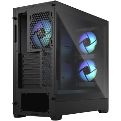 Boitier Moyen Tour ATX Fractal Design Pop Air RGB avec panneau vitré (Noir)