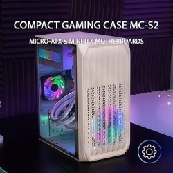 Boitier Mini Tour Micro ATX Mars Gaming MC-S2 RGB avec panneau vitré (Noir)