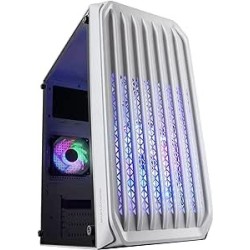 Boitier Mini Tour Micro ATX Mars Gaming MC-S2 RGB avec panneau vitré (Blanc)