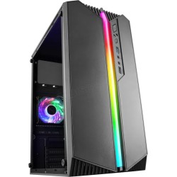 Boitier Mini Tour Micro ATX Mars Gaming MC-S1 RGB avec panneau vitré (Noir)