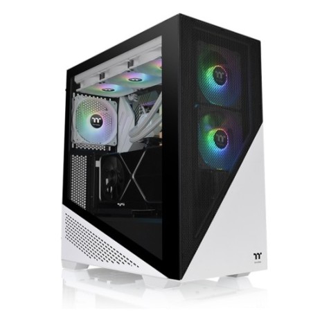 Boitier Moyen Tour E-ATX Thermaltake Divider 370 RGB (Blanc/Noir)