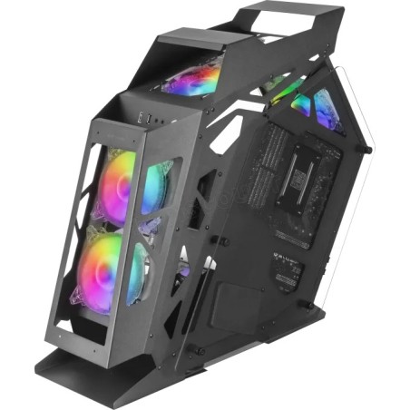 Boitier Mini Tour Micro ATX Mars Gaming MC61 RGB avec panneau vitré (Noir)