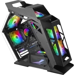 Boitier Mini Tour Micro ATX Mars Gaming MC61 RGB avec panneau vitré (Noir)