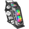 Boitier Mini Tour Micro ATX Mars Gaming MC61 RGB avec panneau vitré (Noir)