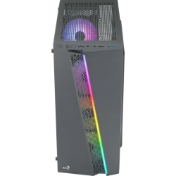 Boitier Moyen Tour ATX AeroCool Blade RGB avec panneau vitré (Noir)