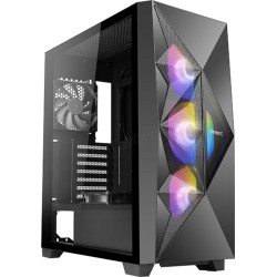 Boitier Moyen Tour ATX Antec Dark Fleet DF800 Flux RGB avec panneau vitré (Noir)