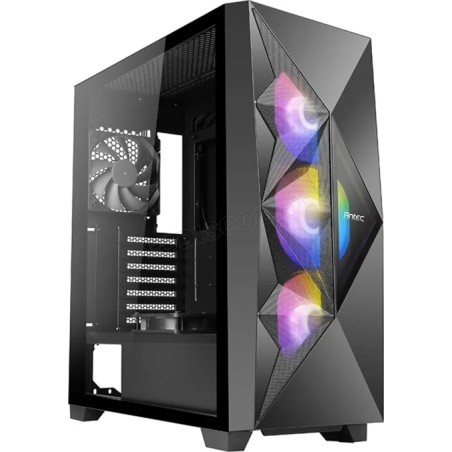 Boitier Moyen Tour ATX Antec Dark Fleet DF800 Flux RGB avec panneau vitré (Noir)