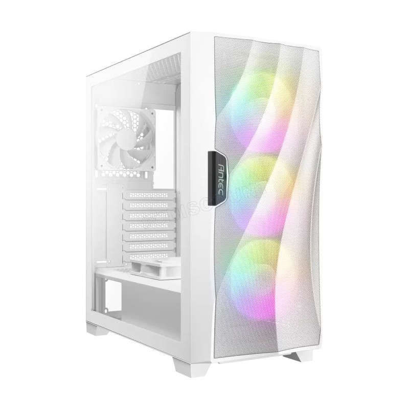 Boitier Moyen Tour ATX Antec Dark Fleet DF700 Flux RGB avec panneau vitré (Blanc)