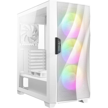 Boitier Moyen Tour ATX Antec Dark Fleet DF700 Flux RGB avec panneau vitré (Blanc)