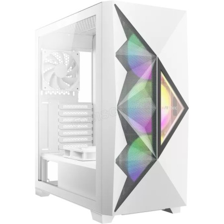 Boitier Moyen Tour ATX Antec Dark Fleet DF800 Flux RGB avec panneau vitré (Blanc)