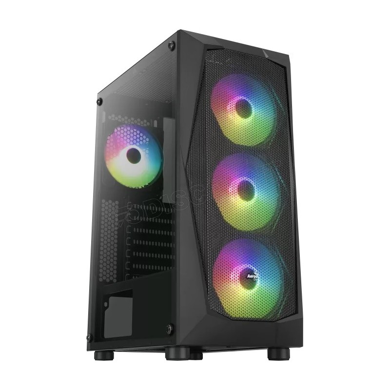 Boitier Moyen Tour ATX AeroCool Falcon-A RGB avec panneau vitré (Noir)