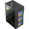 Boitier Moyen Tour ATX AeroCool Falcon-A RGB avec panneau vitré (Noir)