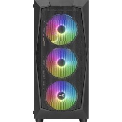 Boitier Moyen Tour ATX AeroCool Falcon-A RGB avec panneau vitré (Noir)