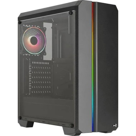 Boitier Moyen Tour ATX AeroCool Genesis v2 RGB avec panneau vitré (Noir)