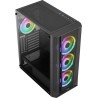 Boitier Moyen Tour ATX AeroCool Prism v3 RGB avec panneaux vitrés (Noir)