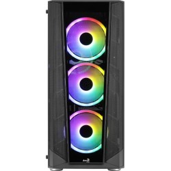 Boitier Moyen Tour ATX AeroCool Prism v3 RGB avec panneaux vitrés (Noir)