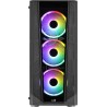 Boitier Moyen Tour ATX AeroCool Prism v3 RGB avec panneaux vitrés (Noir)