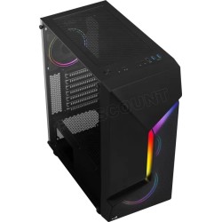 Boitier Moyen Tour ATX AeroCool Scape V2 RGB avec panneau vitré (Noir)