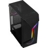 Boitier Moyen Tour ATX AeroCool Scape V2 RGB avec panneau vitré (Noir)