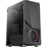 Boitier Moyen Tour ATX AeroCool Zauron V2 RGB avec panneau vitré (Noir)