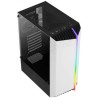 Boitier Moyen Tour ATX AeroCool Bionic RGB avec panneau vitré (Blanc)