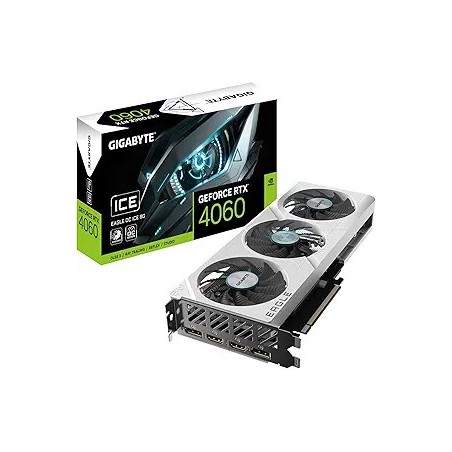 Carte Graphique Nvidia Gigabyte GeForce RTX 4060 Eagle Ice OC 8Go