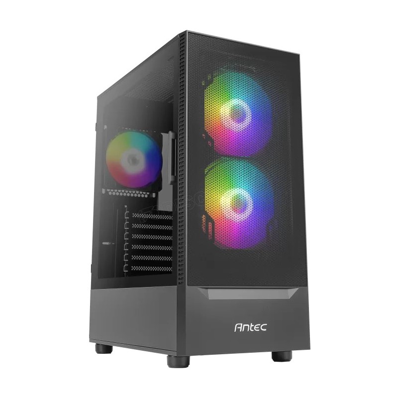 Boitier Moyen Tour ATX Antec NX410 RGB avec panneau vitré (Noir)