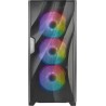 Boitier Moyen Tour ATX Antec Dark Fleet DF700 Flux RGB avec panneau vitré (Noir)