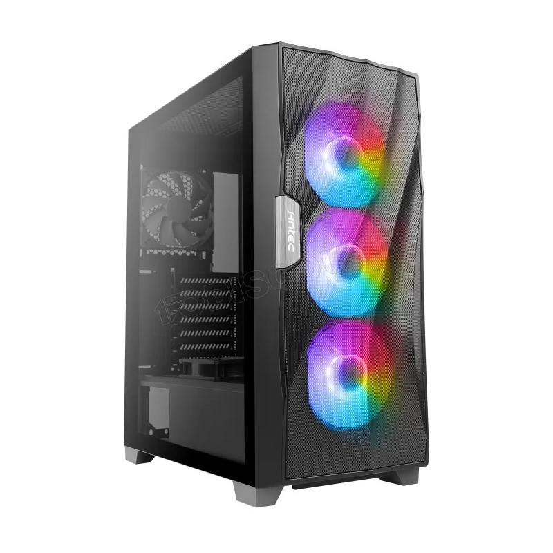 Boitier Moyen Tour ATX Antec Dark Fleet DF700 Flux RGB avec panneau vitré (Noir)