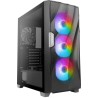 Boitier Moyen Tour ATX Antec Dark Fleet DF700 Flux RGB avec panneau vitré (Noir)