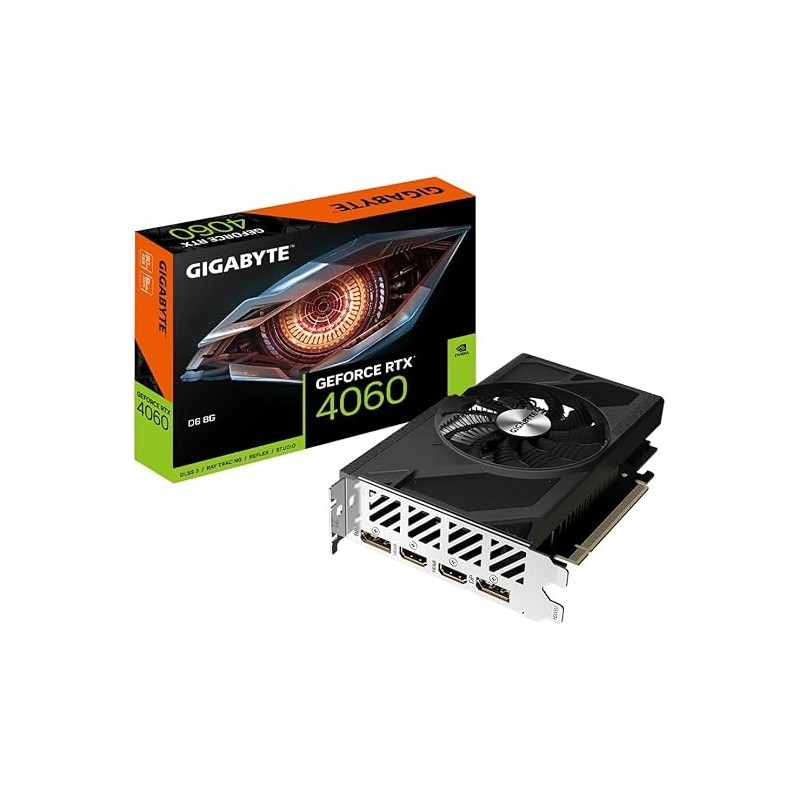 Carte Graphique Nvidia Gigabyte GeForce RTX 4060 D6 8Go Mini ITX