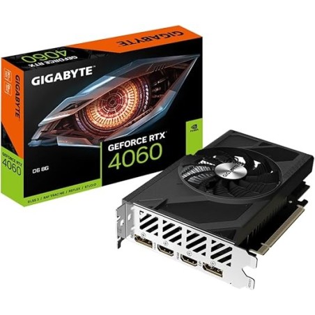 Carte Graphique Nvidia Gigabyte GeForce RTX 4060 D6 8Go Mini ITX