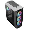 Boitier Moyen Tour ATX AeroCool Aero One Duo RGB avec panneau vitré (Blanc)