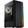 Boitier Moyen Tour ATX AeroCool Bionic RGB avec panneau vitré (Noir)