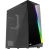 Boitier Moyen Tour ATX AeroCool Shard Tempered Glass RGB avec panneau vitré (Noir)