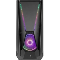 Boitier Moyen Tour E-ATX AeroCool Visor RGB avec panneau vitré (Noir)