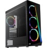 Boitier Moyen Tour ATX AeroCool Shard Tempered Glass ARGB avec panneau vitré (Noir)