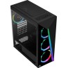 Boitier Moyen Tour ATX AeroCool Shard Tempered Glass ARGB avec panneau vitré (Noir)