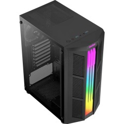 Boitier Moyen Tour ATX AeroCool Prime RGB avec panneau vitré (Noir)