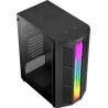 Boitier Moyen Tour ATX AeroCool Prime RGB avec panneau vitré (Noir)