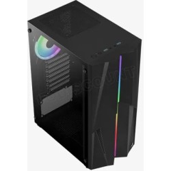 Boitier Moyen Tour ATX AeroCool Mecha ARGB avec panneau vitré (Noir)