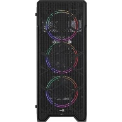 Boitier Moyen Tour ATX AeroCool Ore-G Saturn V2 RGB avec panneau vitré (Noir)