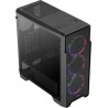 Boitier Moyen Tour ATX AeroCool Ore-G Saturn V2 RGB avec panneau vitré (Noir)