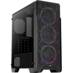 Boitier Moyen Tour ATX AeroCool Ore-G Saturn V2 RGB avec panneau vitré (Noir)