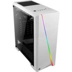 Boitier Moyen Tour ATX AeroCool Cylon Pro Tempered Glass RGB avec panneau vitré (Blanc)