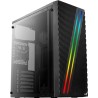 Boitier Moyen Tour ATX AeroCool Streak RGB avec panneau vitré (Noir)