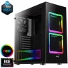 Boitier Moyen Tour ATX AeroCool Tor RGB avec panneaux vitrés (Noir)