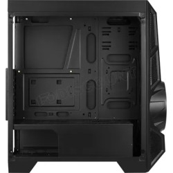 Boitier Moyen Tour ATX AeroCool AeroEngine Tempered Glass RGB avec panneau vitré (Noir)