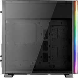 Boitier Moyen Tour ATX AeroCool Glo RGB avec panneau vitré (Noir)